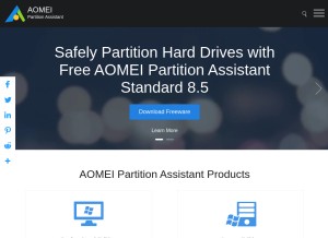 How disk-partition.com looks like on a tablet such as an iPad.