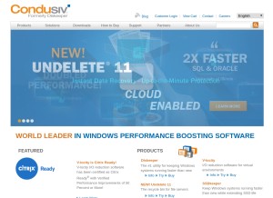 How diskeeper.com looks like on a tablet such as an iPad.