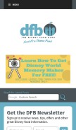 How disneyfoodblog.com looks like on a mobile device such as an iPhone.
