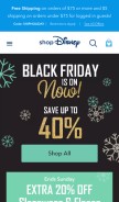 How disneystore.com looks like on a mobile device such as an iPhone.