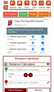 How distancesfrom.com looks like on a mobile device such as an iPhone.