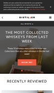 How distiller.com looks like on a mobile device such as an iPhone.