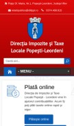 How ditlppl.ro looks like on a mobile device such as an iPhone.