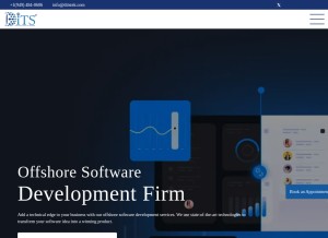 How ditstek.com looks like on a tablet such as an iPad.