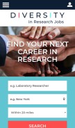 How diversityinresearch.careers looks like on a mobile device such as an iPhone.