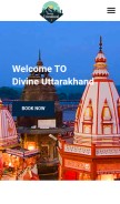 How divineuttarakhand.in looks like on a mobile device such as an iPhone.