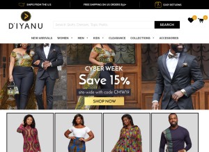 How diyanu.com looks like on a tablet such as an iPad.