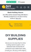 How diybuildingsupplies.co.uk looks like on a mobile device such as an iPhone.