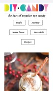 How diycandy.com looks like on a mobile device such as an iPhone.