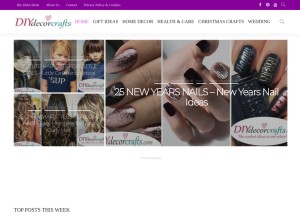 How diydecorcrafts.com looks like on a tablet such as an iPad.
