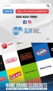 How djhinc.com looks like on a mobile device such as an iPhone.