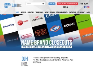 How djhinc.com looks like on a tablet such as an iPad.