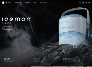 How djoglobal.com looks like on a tablet such as an iPad.