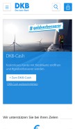 How dkb.de looks like on a mobile device such as an iPhone.