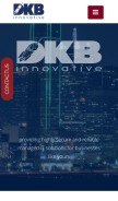 How dkbinnovative.com looks like on a mobile device such as an iPhone.