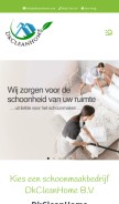 How dkcleanhome.nl looks like on a mobile device such as an iPhone.