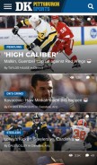 How dkpittsburghsports.com looks like on a mobile device such as an iPhone.