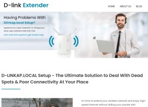 How dllnkloc.com looks like on a tablet such as an iPad.