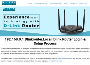 How dllnkroute.com looks like on a tablet such as an iPad.