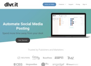 How dlvr.it looks like on a tablet such as an iPad.