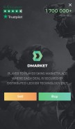 How dmarket.com looks like on a mobile device such as an iPhone.