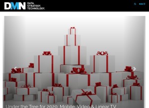 How dmnews.com looks like on a tablet such as an iPad.