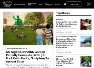 How dnainfo.com looks like on a tablet such as an iPad.