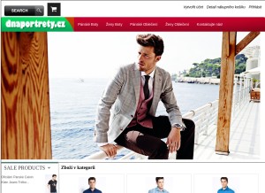 How dnaportrety.cz looks like on a tablet such as an iPad.