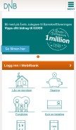 How dnb.no looks like on a mobile device such as an iPhone.