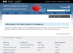 How dnd.ca looks like on a tablet such as an iPad.