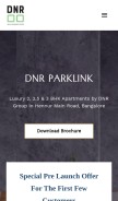 How dnrparklink.co.in looks like on a mobile device such as an iPhone.