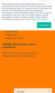How dns-net.de looks like on a mobile device such as an iPhone.
