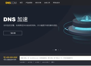 How dns.com looks like on a tablet such as an iPad.