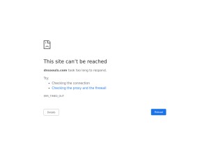 How dnssouls.com looks like on a tablet such as an iPad.