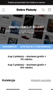How dobreplakaty.pl looks like on a mobile device such as an iPhone.