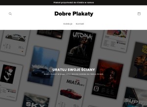 How dobreplakaty.pl looks like on a tablet such as an iPad.