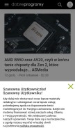 How dobreprogramy.pl looks like on a mobile device such as an iPhone.