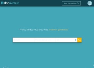 How docavenue.com looks like on a tablet such as an iPad.