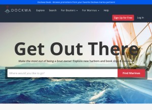 How dockwa.com looks like on a tablet such as an iPad.