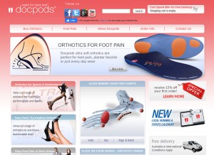 How docpods.com looks like on a tablet such as an iPad.