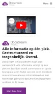 How docstream.nl looks like on a mobile device such as an iPhone.