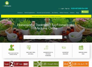 How doctorbhargava.com looks like on a tablet such as an iPad.