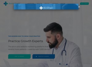 How doctorlogic.com looks like on a tablet such as an iPad.