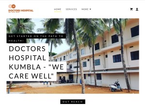 How doctorshospital.in looks like on a tablet such as an iPad.