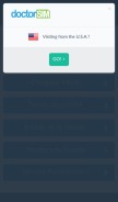 How doctorsim.com looks like on a mobile device such as an iPhone.