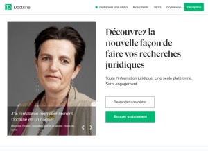 How doctrine.fr looks like on a tablet such as an iPad.