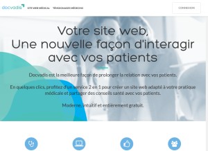 How docvadis.fr looks like on a tablet such as an iPad.