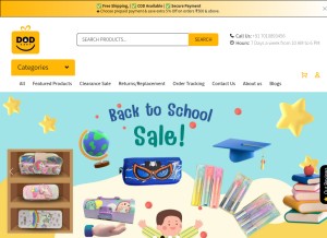 How dodkart.com looks like on a tablet such as an iPad.