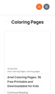 How dog-coloring-pages.com looks like on a mobile device such as an iPhone.
