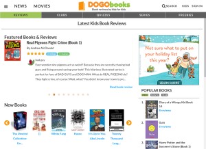 How dogobooks.com looks like on a tablet such as an iPad.